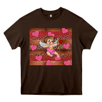 Chocolate Brown valentine's day cupid heart Heavy Core Tee - RanaPortraitStore