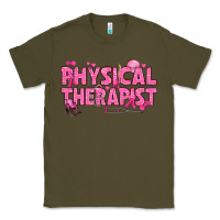 Army Green breast cancer physical therapist Classic Tee - texasbilliewilder