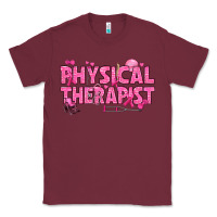 Burgundy breast cancer physical therapist Classic Tee - texasbilliewilder