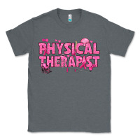 Charcoal Heather breast cancer physical therapist Classic Tee - texasbilliewilder