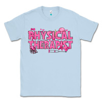 Dusty Blue breast cancer physical therapist Classic Tee - texasbilliewilder