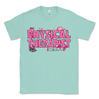 Seafoam breast cancer physical therapist Classic Tee - texasbilliewilder