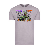 Trick Or Treat With Monster Truck And T Rex Vintage Tee | Teevron