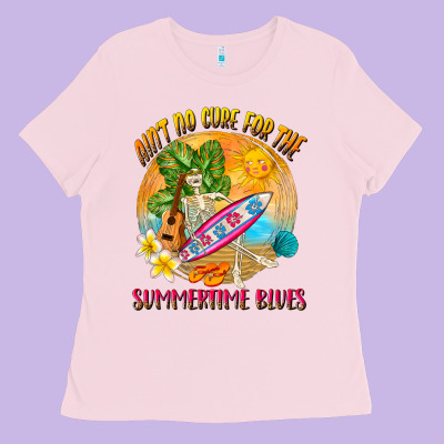 Ain't No Cure For The Summertime Blues Ladies Tee Designed By Nancycooperartshop