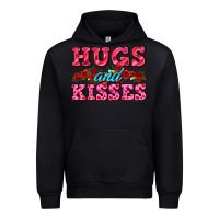 Black hugs and kisses valentines Urban Hoodie - AdoDesignShop