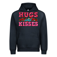 Navy hugs and kisses valentines Urban Hoodie - AdoDesignShop