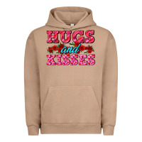 Pigment Burro hugs and kisses valentines Urban Hoodie - AdoDesignShop