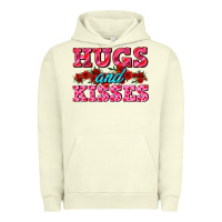 Pigment Pistachio hugs and kisses valentines Urban Hoodie - AdoDesignShop