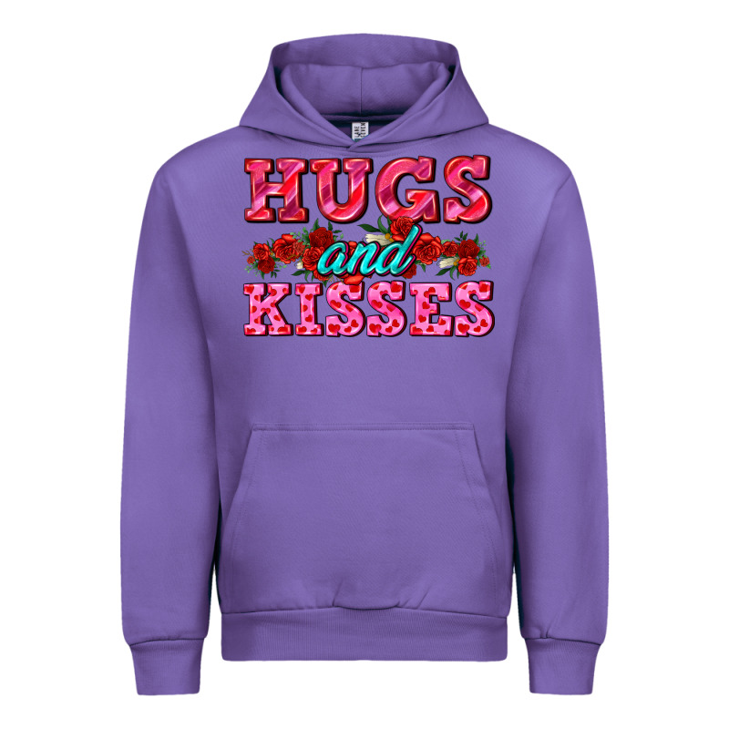 Hugs And Kisses Valentines Urban Hoodie by AdoDesignShop | Teevron
