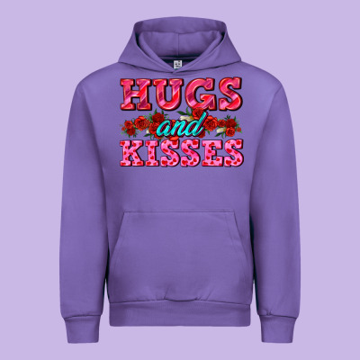 Hugs And Kisses Valentines Urban Hoodie Designed By Adodesignshop