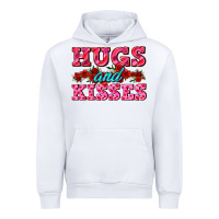 White hugs and kisses valentines Urban Hoodie - AdoDesignShop