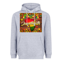 Heather Grey Juneteenth Heavyweight Hoodie - BarkalooDesign