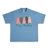 Pebble Blue merry christmas trees Urban Heavy Tee - CowGirlArtShop