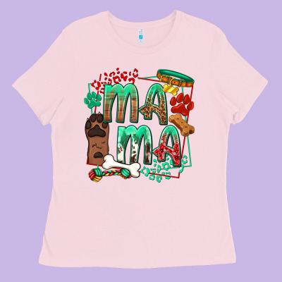 Dog Mama Ladies Tee Designed By Texasbilliewilder