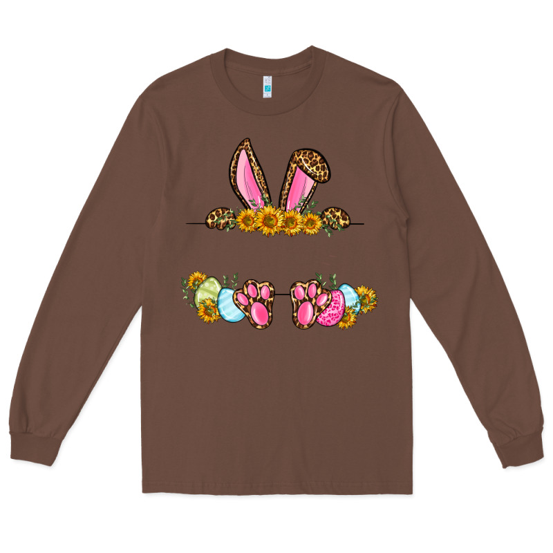 Western Easter Bunny Name Frame Long Sleeve Tee by OliviaCreatesArt | Teevron