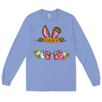 Colony Blue Western Easter bunny name frame Long Sleeve Tee - OliviaCreatesArt