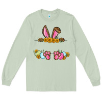 Matcha Western Easter bunny name frame Long Sleeve Tee - OliviaCreatesArt