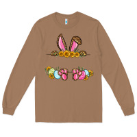 Toasted Coconut Western Easter bunny name frame Long Sleeve Tee - OliviaCreatesArt