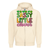Sandshell sassy little clover st patrick s day Zipper Hoodie - Artiststas