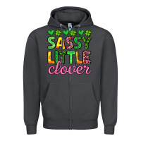 Smoke sassy little clover st patrick s day Zipper Hoodie - Artiststas