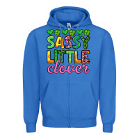 True Royal sassy little clover st patrick s day Zipper Hoodie - Artiststas