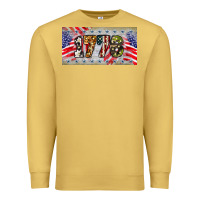 Antique Gold 1776 4th of july license plate Premium Sweatshirt - BarkalooDesign