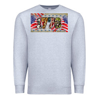 Heather Grey 1776 4th of july license plate Premium Sweatshirt - BarkalooDesign