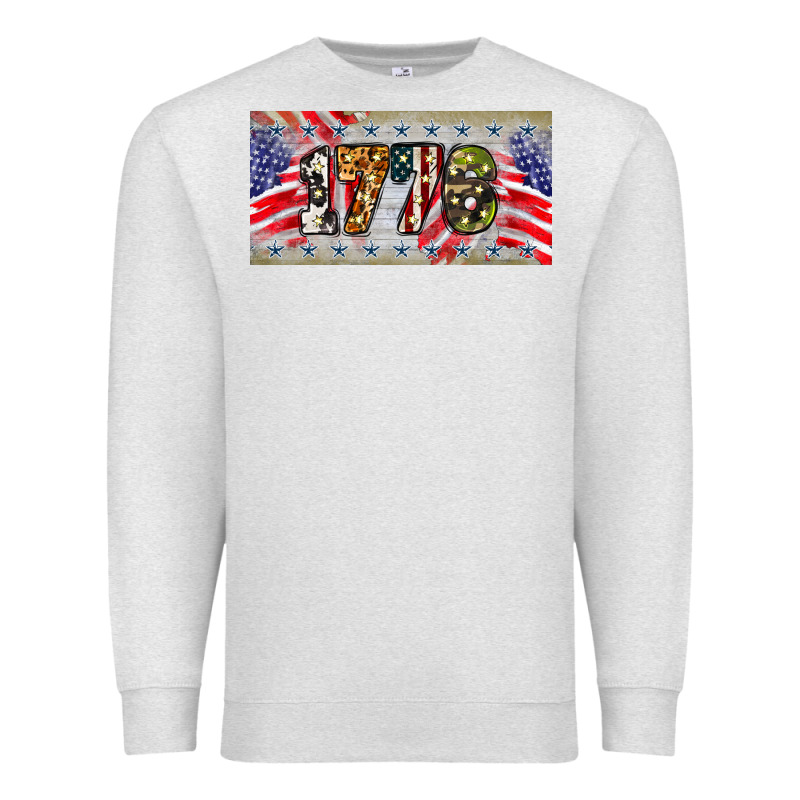 1776 4th Of July License Plate Premium Sweatshirt by BarkalooDesign | Teevron