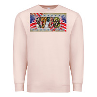 Pale Pink 1776 4th of july license plate Premium Sweatshirt - BarkalooDesign