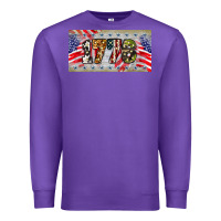 Purple 1776 4th of july license plate Premium Sweatshirt - BarkalooDesign