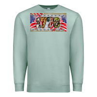 Seafoam 1776 4th of july license plate Premium Sweatshirt - BarkalooDesign