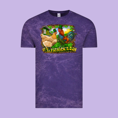 It's St. Patrick's Day Rooster And Chicken Vintage Tee Designed By Ranaportraitstore