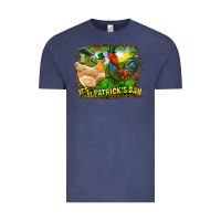 Vintage Denim It's St. Patrick's Day Rooster And Chicken Vintage Tee - RanaPortraitStore