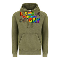 Vintage Olive It's okay to say Gay pride Vintage Hoodie - CowGirlArtShop