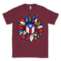 Burgundy puerto rico sunflower Classic Tee - texasbilliewilder