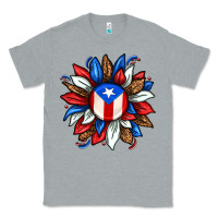 Heather Grey puerto rico sunflower Classic Tee - texasbilliewilder