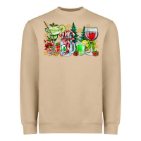 Mushroom Christmas tequila Heavyweight Sweatshirt - CowhideDigitalArt