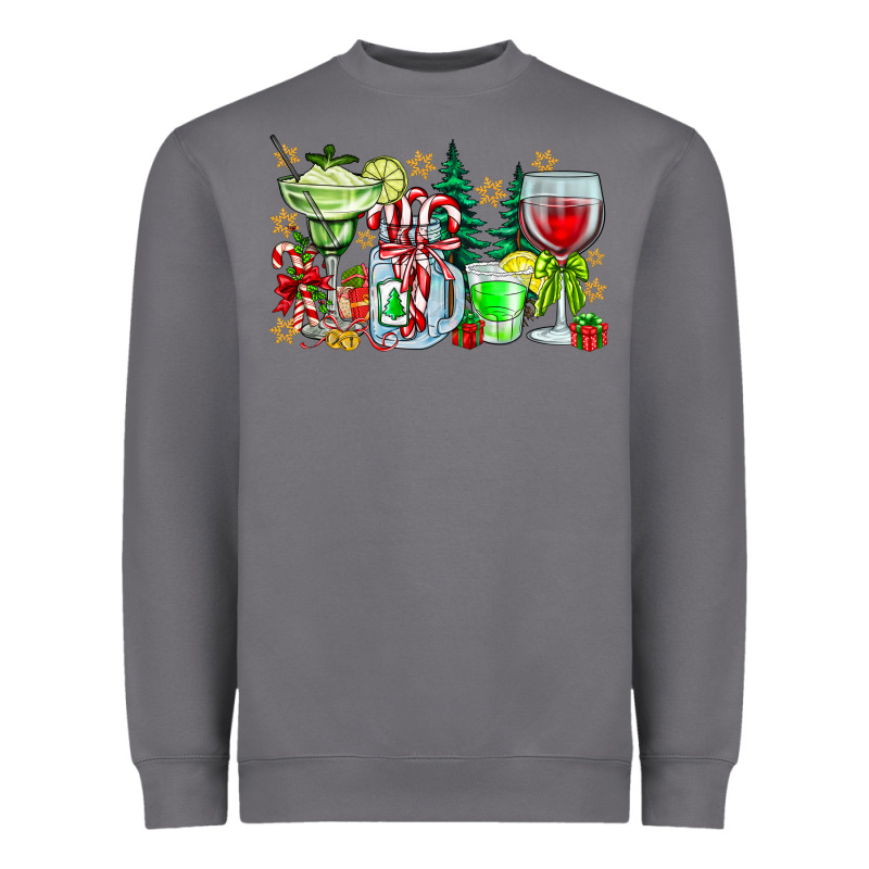 Christmas Tequila Heavyweight Sweatshirt by CowhideDigitalArt | Teevron