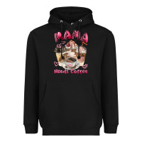 Black mama needs coffee Heavyweight Hoodie - BarkalooDesign