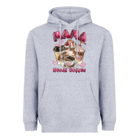 Heather Grey mama needs coffee Heavyweight Hoodie - BarkalooDesign