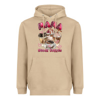 Mushroom mama needs coffee Heavyweight Hoodie - BarkalooDesign