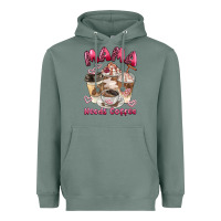 Sage mama needs coffee Heavyweight Hoodie - BarkalooDesign