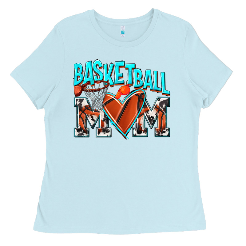 Basketball Mom Ladies Tee by NancyCooperArtShop | Teevron