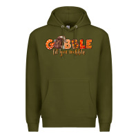 Army Green Fall Gobble Gobble Til You Wobble Premium Hoodie - LillyAllenDesigns