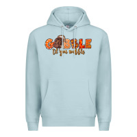 Blue Mist Fall Gobble Gobble Til You Wobble Premium Hoodie - LillyAllenDesigns