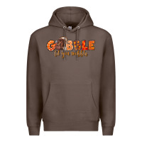 Coffee Fall Gobble Gobble Til You Wobble Premium Hoodie - LillyAllenDesigns