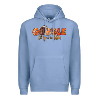 Colony Blue Fall Gobble Gobble Til You Wobble Premium Hoodie - LillyAllenDesigns