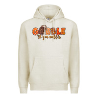 Oatmeal Heather Fall Gobble Gobble Til You Wobble Premium Hoodie - LillyAllenDesigns