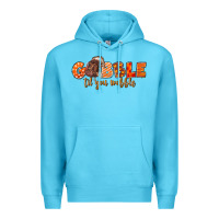 Ocean Blue Fall Gobble Gobble Til You Wobble Premium Hoodie - LillyAllenDesigns