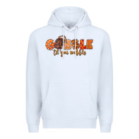 White Fall Gobble Gobble Til You Wobble Premium Hoodie - LillyAllenDesigns